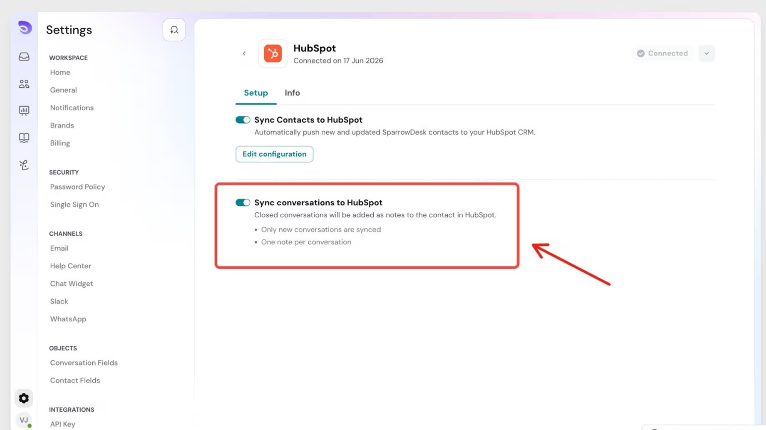 SparrowDesk sync